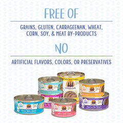 Grain-free, gluten-free Weruva pate without carrageenan.
