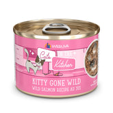 Weruva Kitty Gone Wild Wild Salmon Au Jus can showcases premium seafood protein for cats