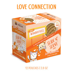 Love Connection creamy pate close-up shows chicken and salmon texture.