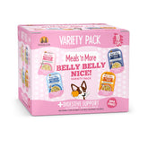 Weruva Meals n More Belly Belly Nice variety pack front view showing 10 cups.