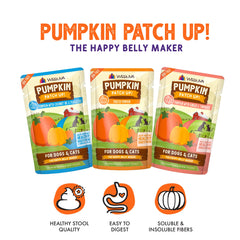 Weruva Pumpkin Patch Up! Coconut Oil & Flaxseeds pouch aids digestive comfort and easy feeding