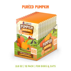 Weruva Pumpkin Patch Up! pouch opened, smooth pumpkin puree ready to mix with meals.