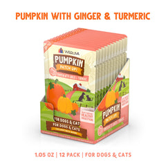 Weruva Pumpkin Patch Up sealed pouch ready to pour into bowls