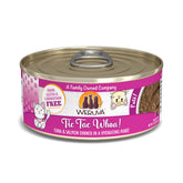 Weruva Tic Tac Whoa tuna-salmon pate can, creamy texture loved by picky cats