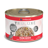 Weruva TruLuxe Ducken chunks in gravy show premium meat pieces