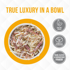 Weruva TruLuxe grain-free recipe with no carrageenan; supports a simple, wholesome meal.