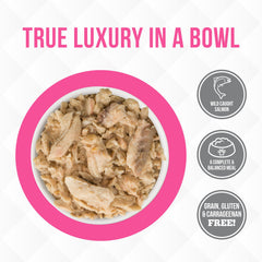 Weruva TruLuxe pack of 24 cans display for convenient bulk feeding