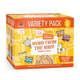 Weruva Word From The Bird variety pack cans for varied cat meals