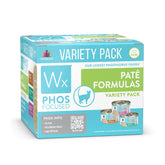 Weruva Wx Phos Focused pate pack of 12 cans for easy rotation.