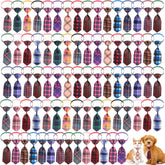 Wesiti plaid dog tie set 80 pcs for stylish daily wear, easy matching