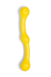 West Paw Zogoflex Echo Zwig Squeezy stick in dandelion yellow floating for fetch fun.