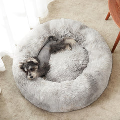 WESTERN HOME WH calming bed anti-slip bottom keeps pets secure during rest.