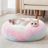 WESTERN HOME WH Calming Bed close-up of plush faux fur for cozy naps