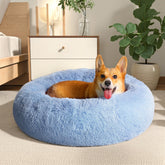 WESTERN HOME WH donut-dog-bed provides curling comfort for small to medium dogs.