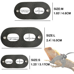 WEVONIGU Bearded Dragon Backpack Harness Leash keeps your reptile secure during trips.