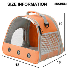 WEVONIGU Small Animal Carrier side window for easy in-and-out access.