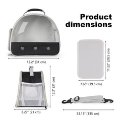 WEVONIGU small animal travel carrier side window for convenient access.