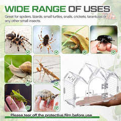 Weysat Castle-style Terrarium highlights secure design for confident handling.