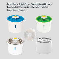 WEZEBEL catit LED flower fountain filters 12-pack for refreshed water