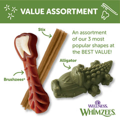 Whimzees dental chews close-up texture highlighting grooves for thorough cleaning.