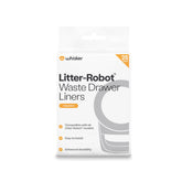 Whisker Litter-Robot waste drawer liners 25-pack ready for quick disposal.
