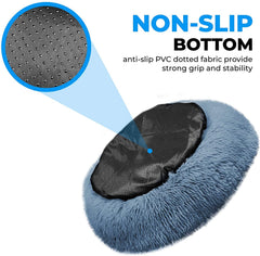 Donut design with self-warming encourages nest-like calm and security.