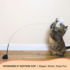 Whiskertons replacement bird set provides variety to sustain feline interest.