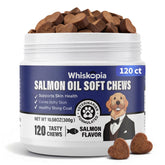 Whiskopia Allergy Relief Chews bottle front – supports healthy skin and a shiny coat.