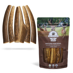 WhiteTail Naturals antlers for dogs, 6-pack, ideal for small dogs' long-lasting chew.