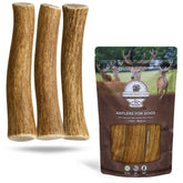WhiteTail Naturals deer antler dog chews 3-pack medium pack offers long-lasting natural chewing for medium dogs