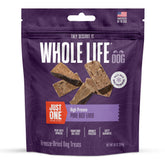Whole Life Beef Liver Treats pack image, ideal for protein-rich training rewards.