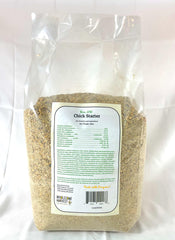 Wholesome Harvest chick starter with probiotics image suggests easier digestion and resilience in chicks