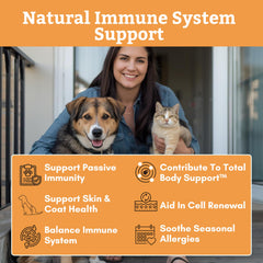 Wholistic Pet Organics colostrum immune-support for dogs boosts resilience during seasons