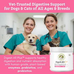 Wholistic Pet Organics dog probiotics scoop for easy dosage and digestion support