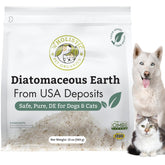Wholistic Pet Organics diatomaceous earth powder bottle for versatile, safe, food-grade use