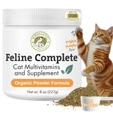 Wholistic Pet Organics Feline Complete Organic Pumpkin bottle for daily digestive support in cats