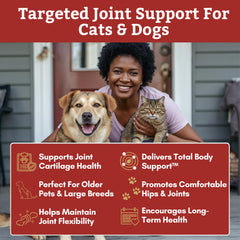 Wholistic Pet Organics glucosamine and chondroitin blend supports joint health.