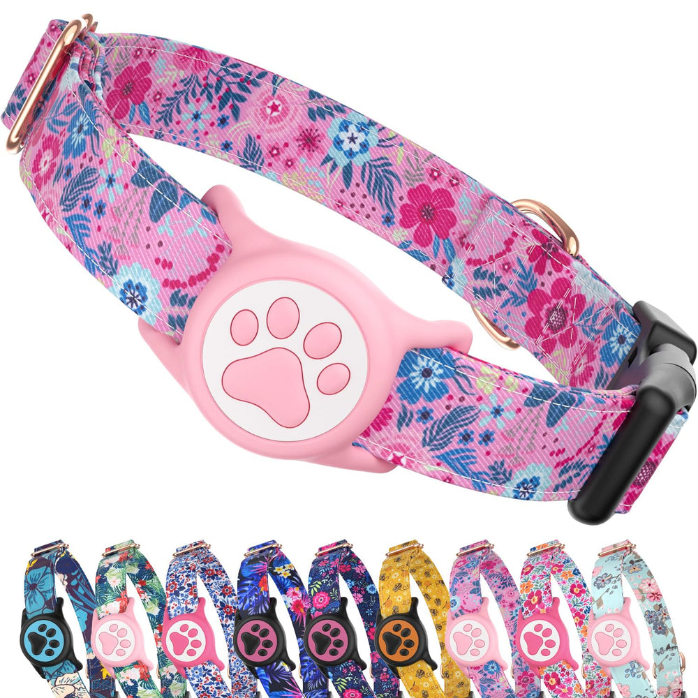 WhoseID AirTag collar holder secures tracking on your dog during daily adventures