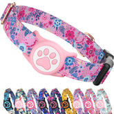 WhoseID AirTag collar holder secures tracking on your dog during daily adventures