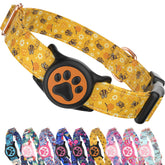 WhoseID AirTag collar with waterproof holder for swimming and outdoor adventures.