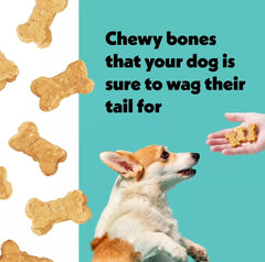 Wiggles & Wags Peanut Butter Chewy Bones, flavorful reward during training and practice.