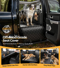 Wigoo dog truck seat cover hard bottom XL delivers sturdy support for large dogs during long drives