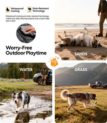 Wigoo waterproof Oxford 400D fabric keeps mud away and cleans up fast