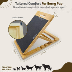 Wiki3C bamboo nail board shows anti slip pads for stability