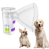 WIKSRY Dogs Nebulizer with muzzle-fit mask for a comfortable session.