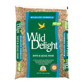 Wild Delight Dove & Quail Food 10 lb bag displayed for birds.
