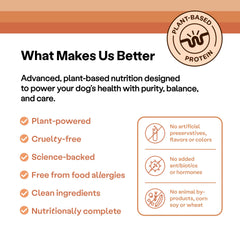 Wild Earth vegan dog food with sweet potato and turmeric ingredients.