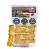 Wild Eats Water Buffalo Cheek Roll—long-lasting chew for dogs.