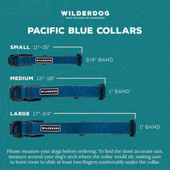 Large Wilderdog collar 17-24 inches with adjustable strap for a secure fit.