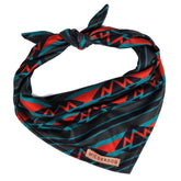 Wilderdog olive bandana front view with bold color and comfortable fit.